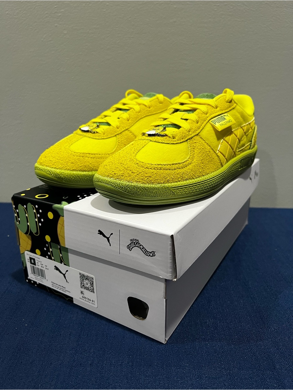 Puma X Squishmallows Palermo Maui Suede Yellow/Green Sneakers 405104-01 Size 8